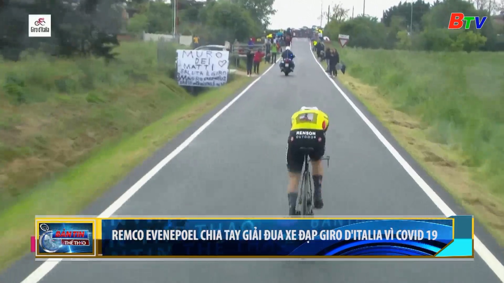 Remco Evenepoel chia tay giải đua xe đạp Giro D’italia vì Covid 19